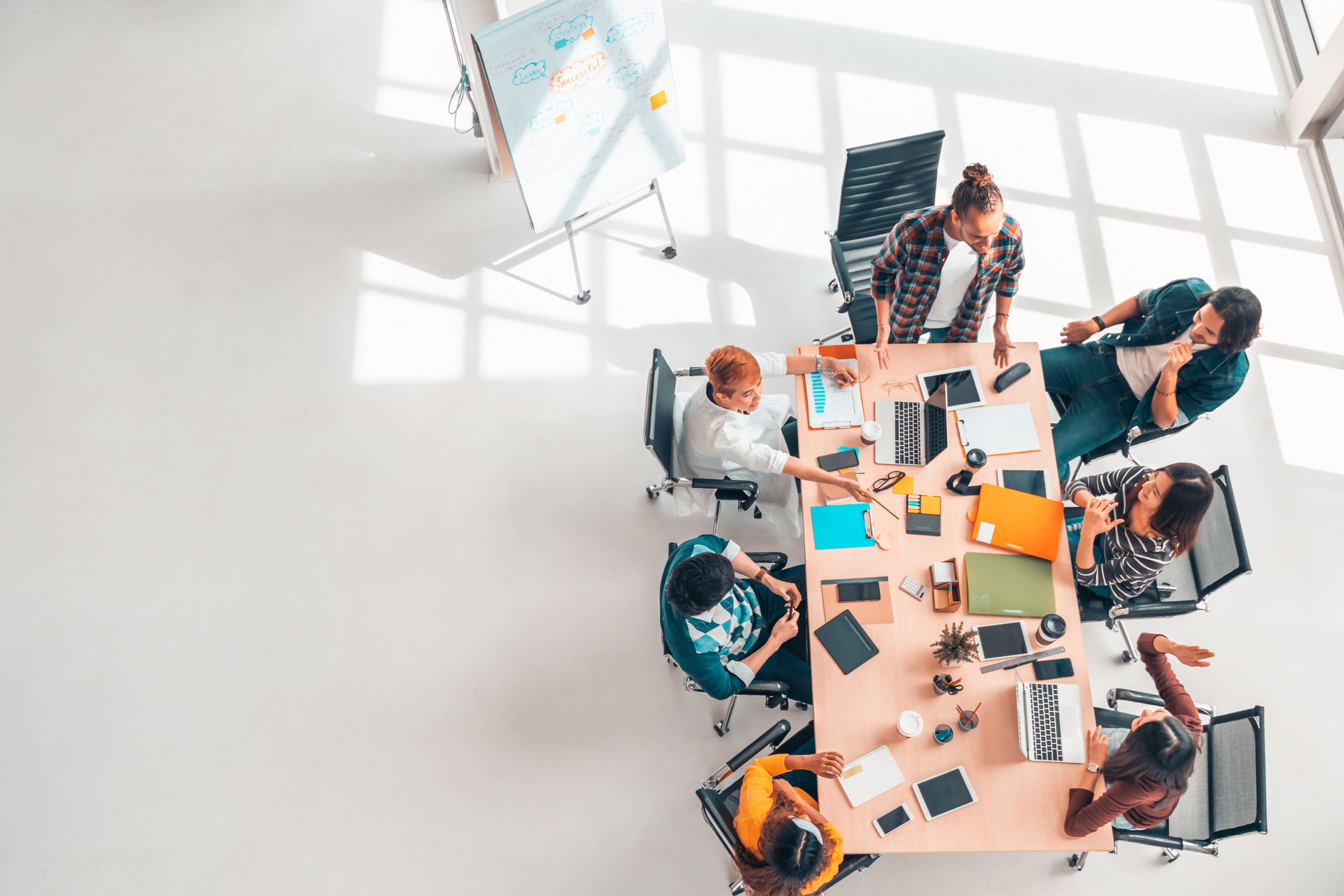 Staffing Company at a desk