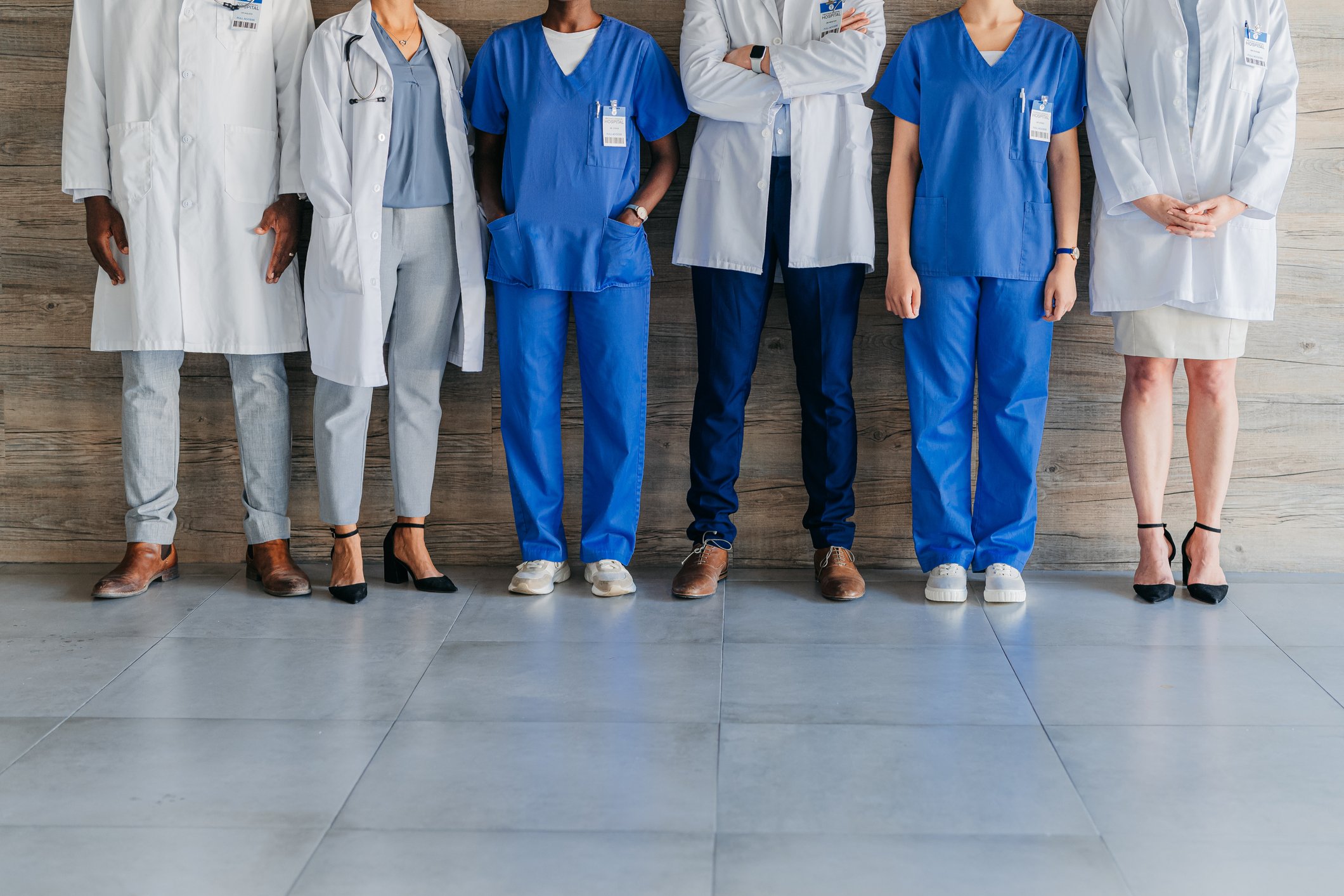 hospital staff standing